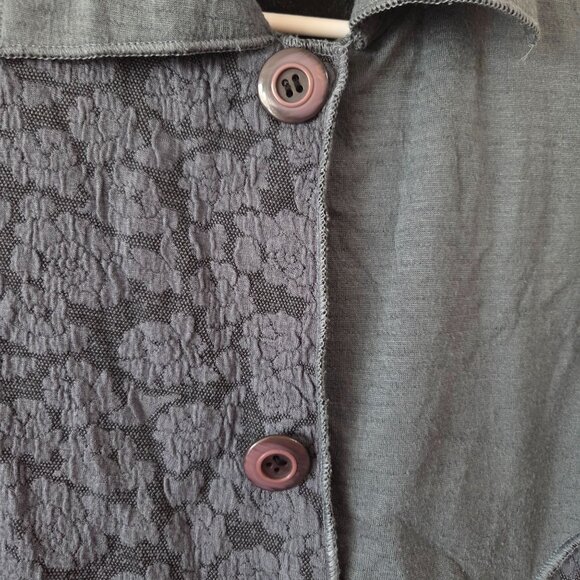 Parsley & Sage Womens Size S Sleeveless Button-Up Vest Top Floral Lace Patchwork - Picture 2 of 11